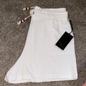Jane and Delancey Asymmetrical White Skirt